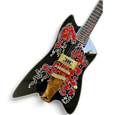 Custom Sovereign Jupiter Thunderbird Billy Bo Firebird Dragon Black Guitar Single Pickup - Image 6