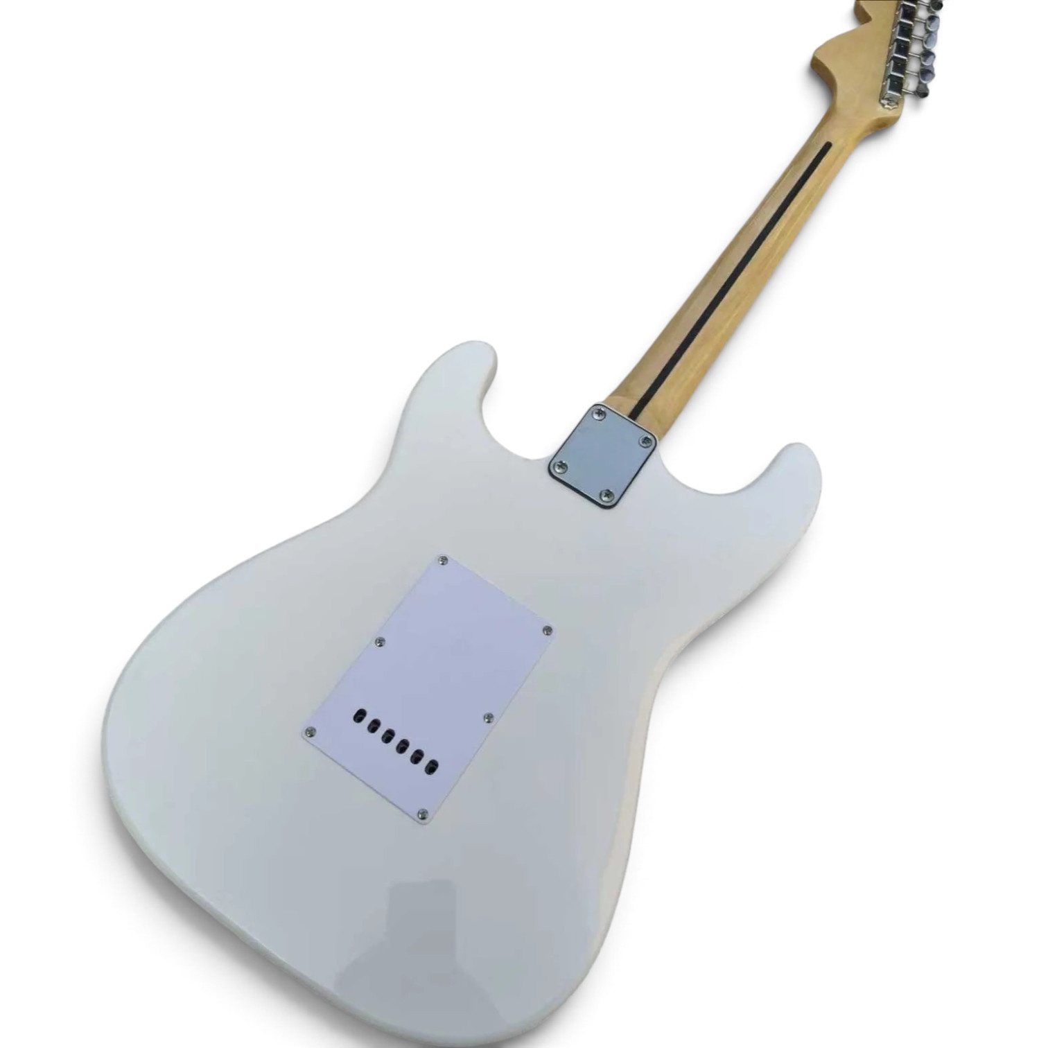 Custom Regent White Ritchie Blackmore Scalloped Rosewood Fingerboard Electric Guitar - Image 4