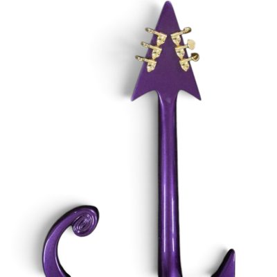 Custom Ember Prince Love Symbol Violet Purple Floyd Rose Tremolo 6 String Guitar - Image 3