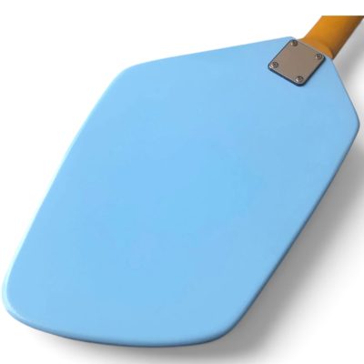 Custom Pyrite Sky Blue Apache II Ian Curtis Teardrop 4 String Bass - Image 2