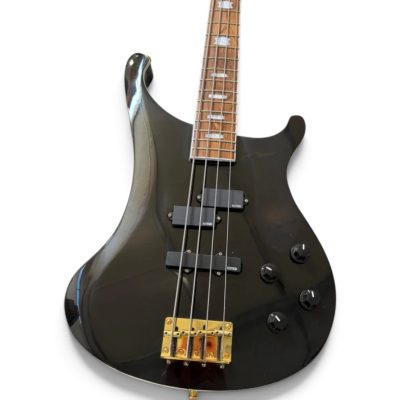 Custom Nova 4003 Jetglo Black Finish 4 String Bass