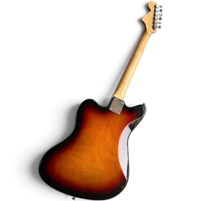 Custom Regent Tobacco Burst Jaguar Kurt Cobain Finish 6 String Electric Guitar - Image 2
