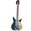 Custom Nova Jetglo Black 325C64 21 Inch Scale Length John Lennon Guitar Bigsby Tremolo