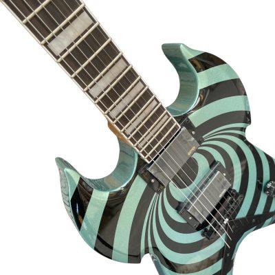 Custom Titan Audio Wylde Pelham Blue Vertigo Hammer Electric Guitar - Image 4