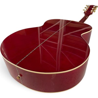 Custom Crown SJ200 Red Acoustic Electric Guitar Fishman Pickups - Image 2