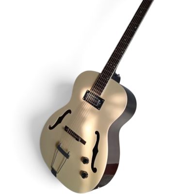 Custom Sovereign Rambler Setzer Cream Finish Fhole Electric Guitar - Image 7