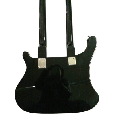 Custom Nova 4080 Jetglo Black Geddy Lee Double Neck 4 String Bass 12 String Guitar Bolt On - Image 6