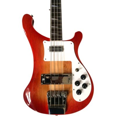 Custom Nova 4003 Flame Red Fireglo Chrome Hardware 4 String Bass