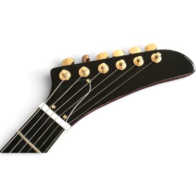 Custom Crown Transparent Purple Violet Modernistic Explorer Tiger Maple Top Guitar Bigsby Tremolo - Image 8