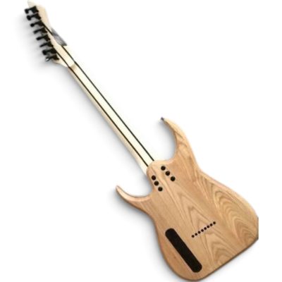 Custom Topaz Black Machine Ash Body Jumbo Frets 8 String Guitar - Image 6