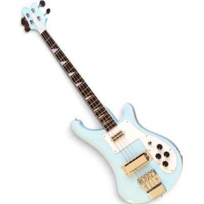 Custom Nova 4003 Sky Blue 4 String Bass - Image 2