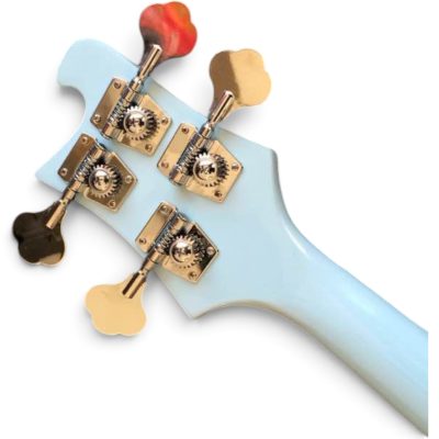 Custom Nova 4003 Sky Blue 4 String Bass - Image 5