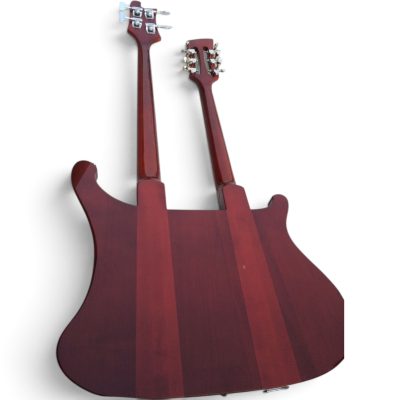 Custom Nova 4080 Burgundyglo Geddy Lee Double Neck 4 String Bass 12 String Guitar - Image 4