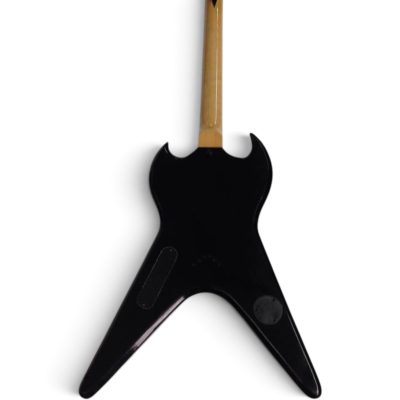 Custom Crown Wylde Black White ZV Buzzsaw Flying V Electric Guitar - Image 4