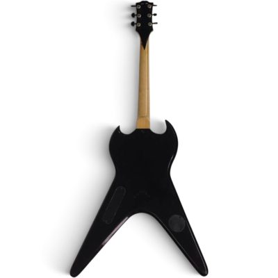 Custom Crown Wylde Black White ZV Buzzsaw Flying V Electric Guitar - Image 7