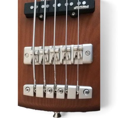 Custom Pulse Corvette Standard Bubinga Swamp Ash 5 String Bass - Image 7