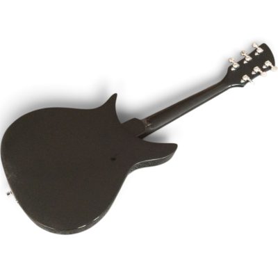 Custom Nova Black Jetglo 325 Lennon 21 Inch Scale Length Electric Guitar - Image 2
