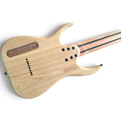 Custom Topaz Black Machine Birdseye Blue Burst Finish 8 String Electric Guitar Rosewood Fretboard - Image 4
