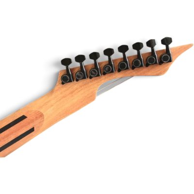 Custom Topaz Black Machine Birdseye Blue Burst Finish 8 String Electric Guitar Rosewood Fretboard - Image 5
