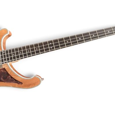 Custom Nova Left Handed Lemmy Kilmister 4004 Engrave Carved 4 String Bass - Image 6