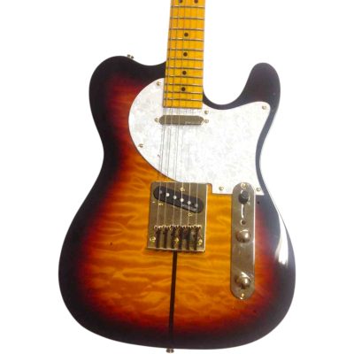 Custom Regent Haggard Merle Tuff Dog Sunburst 7.25 Inch Radius Neck Guitar