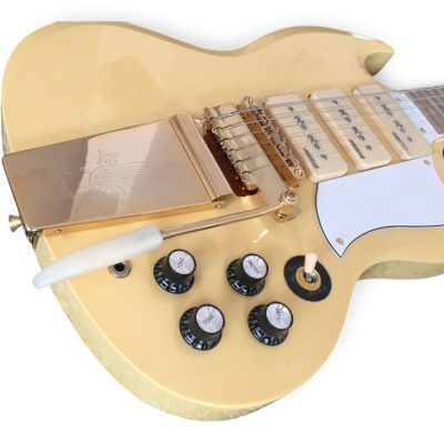 Custom Crown SG Ivory 12 String Electric Guitar 3 P90 Pickups - Image 7