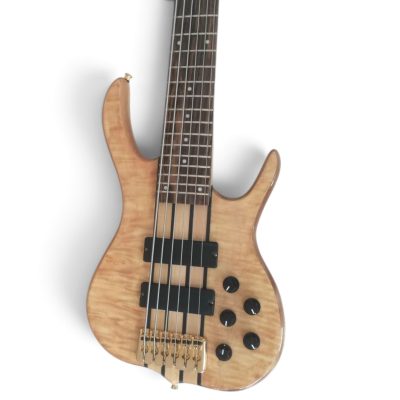 Custom Denver Elite BSR Quilted Maple Top 6 String Bass 24 Frets