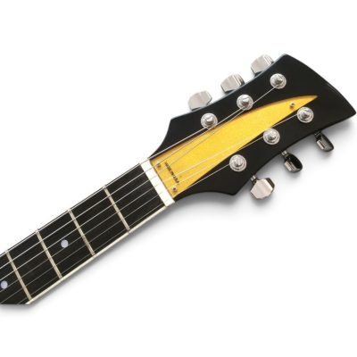 Custom Nova Black Jetglo 325 Lennon 6 String Electric Guitar Gold Pickguard - Image 8