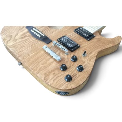 Custom Axis Steve Double Neck Ash Wood Finish Jem 6 String Acoustic And 6 String Electric Guitar - Image 8