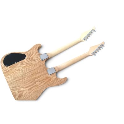 Custom Axis Steve Double Neck Ash Wood Finish Jem 6 String Acoustic And 6 String Electric Guitar - Image 9