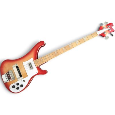 Custom Nova 4003 Fireglo 4 String Bass Maple Fretboard - Image 4