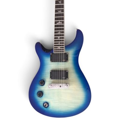 Custom Monarch Santana Blue Burst Flamed Maple Electric Guitar
