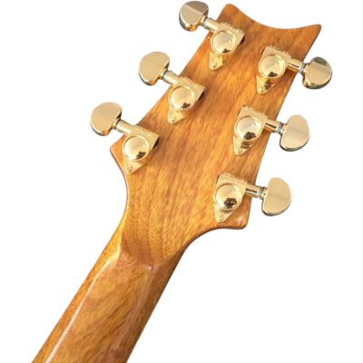 Custom Monarch Santana Teal Flamed Maple Top Pink Headstock Guitar - Image 2