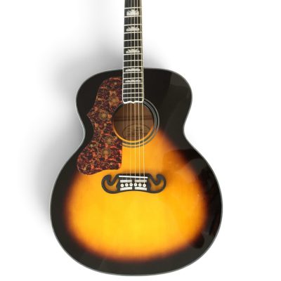 Custom Crown SJ200 Sunburst Solid Spruce Top Acoustic Electric Guitar Fishman Pickups