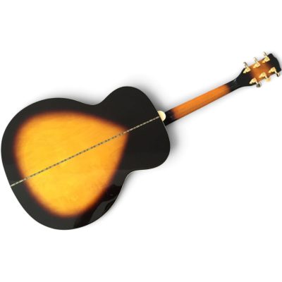 Custom Crown SJ200 Sunburst Solid Spruce Top Acoustic Electric Guitar Fishman Pickups - Image 7