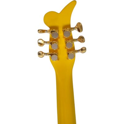 Custom Ember Prince Cloud Yellow 6 String Electric Guitar - Image 4