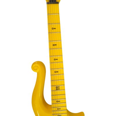 Custom Ember Prince Cloud Yellow 6 String Electric Guitar - Image 8