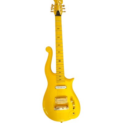 Custom Ember Prince Cloud Yellow 6 String Electric Guitar - Image 3