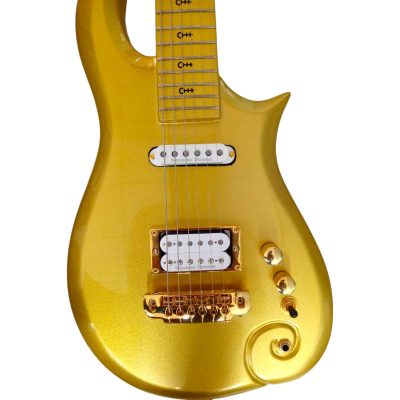 Custom Ember Prince Cloud Gold 6 String Electric Guitar - Image 2