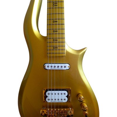 Custom Ember Prince Cloud Gold Electric Guitar - Image 4