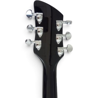 Custom Nova Jetglo Black 325C64 21 Inch Scale Length John Lennon Guitar Bigsby Tremolo - Image 7
