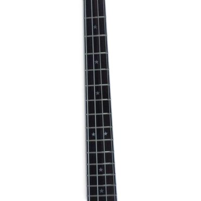Custom Nova Lemmy Kilmister 4003 Walnut Engrave Carved Oak Leaf 4 String Bass - Image 4