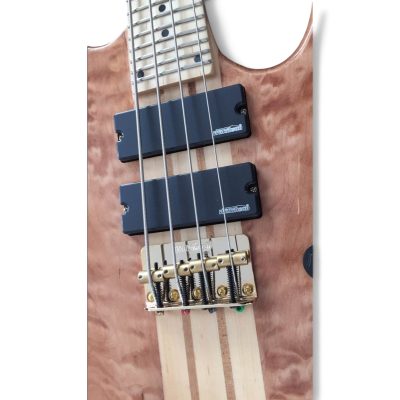 Custom Denver Ken Smith Elite BSR Quilted Maple Top 4 String Bass - Image 7