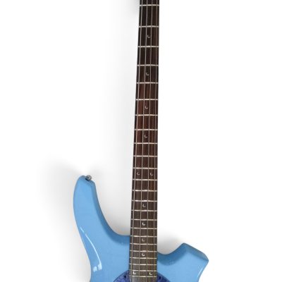Custom Aether Bongo Sky Blue 4 String Bass With Battery - Image 4