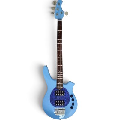 Custom Aether Bongo Sky Blue 4 String Bass With Battery - Image 5