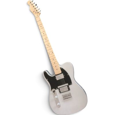 Custom Regent Silver 6 String Electric Guitar - Image 8
