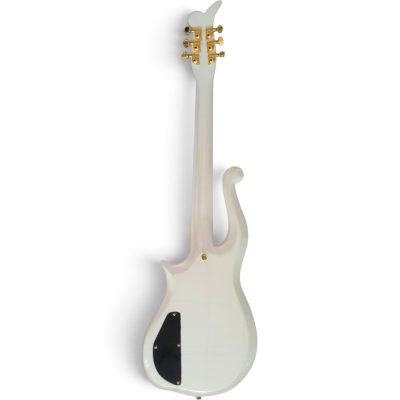 Custom Ember Prince Cloud Pearl White Electric Guitar Dot Inlays - Image 4