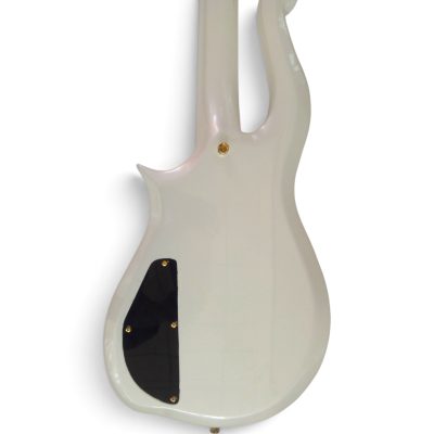 Custom Ember Prince Cloud Pearl White Electric Guitar Dot Inlays - Image 5