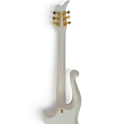 Custom Ember Prince Cloud Pearl White Electric Guitar Dot Inlays - Image 7