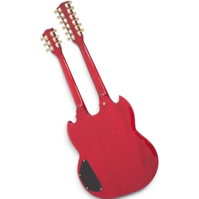 Custom Crown SG Jimmy Page Double Neck 12 6 String EDS1275 Heritage Cherry Finish Electric Guitar - Image 6
